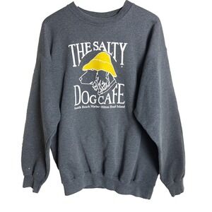 The Salty Dog Cafe Sweatshirt Mens XL Gray Hilton Head Island SC Preppy